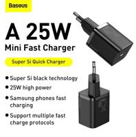 Baseus TZCCSUP-L01 oplader voor mobiele apparatuur Smartphone Zwart AC, USB Snel opladen Binnen - thumbnail