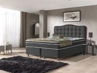 Dreamhouse - Marrakech Boxspring met opbergruimte - Kunstleer Zwart - 160 x 200 / met montage - thumbnail