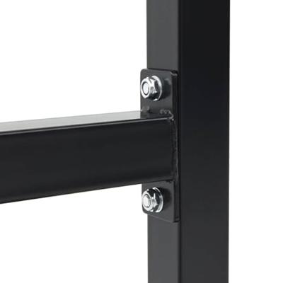 VidaXL Dip station zwart 103.5 x 66.5 x 121.5 cm gepoedercoat staal VidaXL Dip station zwart 103.5 x 66.5 x 121.5 cm gepoedercoat staal