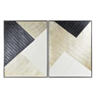 Canvas DKD Home Decor Modern Geometrisch (93 x 3,5 x 123 cm) (2 Stuks) - thumbnail