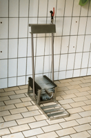 Laarzenrein 3 borstels laag RVS - thumbnail