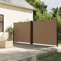 Windscherm uittrekbaar 160x1000 cm taupe - thumbnail