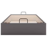 Bedframe zonder matras 80x200 cm kunstleer grijs - thumbnail