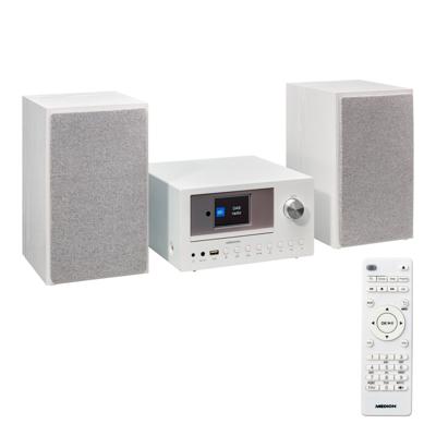 Mini HiFi System - MEDION - Radio Internet DAB/FM - Lettore CD - 2x15W RMS - Bianco