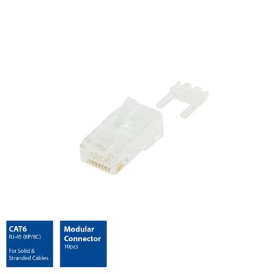 ACT AC4115 Modulaire RJ45 Connector Cat6 - 10 stuks