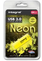 Integral INFD64GBNEONYL3.0 USB flash drive 64 GB USB Type-A 3.2 Gen 1 (3.1 Gen 1) Geel - thumbnail