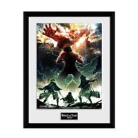 Attack on Titan Framed Print - Key Art - thumbnail