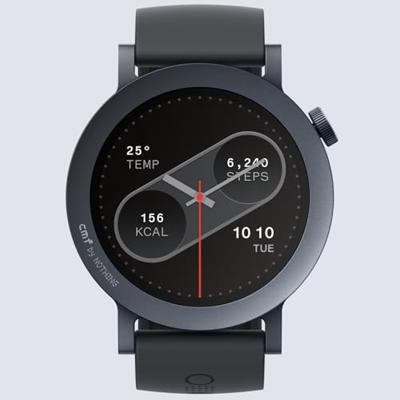 CMF by Nothing Watch Pro 2 Smartwatch met 1,32’’ AMOLED-display, 11 dagen batterijduur, Bluetooth-oproepen met AI-ruisonderdrukking en ingebouwde multisysteem-GPS - Donkergrijs