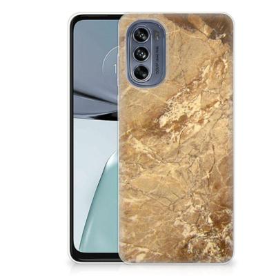 Motorola Moto G62 5G | TPU | Siliconen hoesje | Marmer Creme