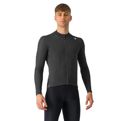 Castelli Espresso thermal jersey lange mouw light black heren XXL