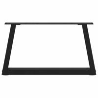 Eettafelpoten 2 st V-vormig 50x(30-31,3) cm staal zwart - thumbnail