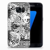 Silicone Back Case Samsung Galaxy S7 Skulls Angel - thumbnail