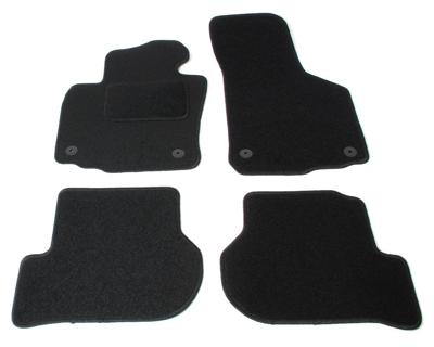 Automatten op maat - zwart stof - VW Jetta V 2006-2011 en VW Scirocco 3 2008-2017