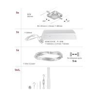 Paulmann 94420 Kabelsysteem compleet LED vast ingebouwd LED Chroom (mat), Chroom - thumbnail