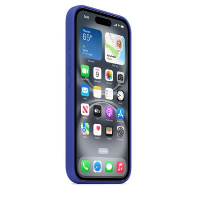Apple Silicone MagSafe Hoesje iPhone 16 Ultramarine - thumbnail