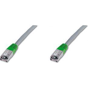 Digitus RJ45 (cross) Netwerkkabel Aansluitkabel CAT 5e F/UTP 1.00 m Grijs Verdraaide paren Digitus RJ45 (cross) Netwerkkabel Aansluitkabel CAT 5e F/UTP 1.00 m Grijs Verdraaide paren