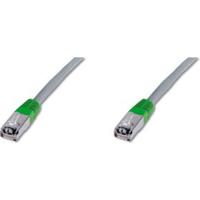 Digitus RJ45 (cross) Netwerkkabel Aansluitkabel CAT 5e F/UTP 1.00 m Grijs Verdraaide paren - thumbnail