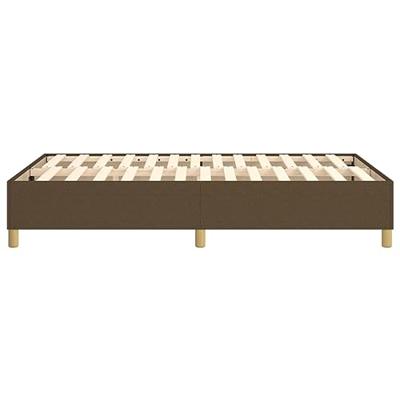 Bedframe zonder matras 120x200 cm stof donkerbruin Bedframe zonder matras 120x200 cm stof donkerbruin