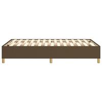 Bedframe zonder matras 120x200 cm stof donkerbruin - thumbnail