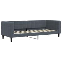 Slaapbank met matras 80x200 cm fluweel donkergrijs - thumbnail