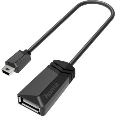 Hama USB-OTG-adapter Mini-USB-stekker - USB-aansluiting USB 2.0 480 Mbit/s