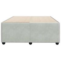 Bedframe zonder matras 120x190 cm fluweel lichtgrijs - thumbnail