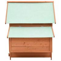 VidaXL Kippenhok 150x96x110 cm massief vurenhout - thumbnail