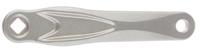 Miranda alu linkse crank alfa 1 170mm lengte zilver 574001 - thumbnail