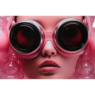 Schilderij Home ESPRIT Roze Bedrukt 120 x 4 x 120 cm