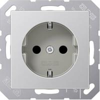 Jung A1520KIAL Wandcontactdoos Inzetstuk 1-voudig Aluminium 1 stuk(s) - thumbnail