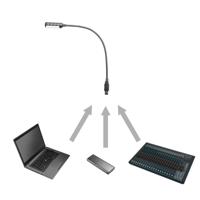 Adam Hall SLED 1 ULTRA USB LED zwanenhalslampje RGBW - thumbnail