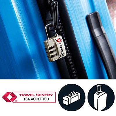 Masterlock 30mm - durable metal body - 19mm steel shackle, 3mm diam. - 3-digit re - 4680EURDNKL