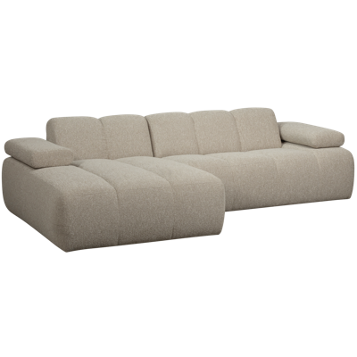 WOOOD Mojo chaise longue bank links bouclé Beige Melange