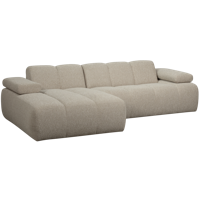 WOOOD Mojo chaise longue bank links bouclé Beige Melange - thumbnail