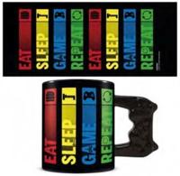 Shaped Mug - Eat Sleep Game Repeat - thumbnail