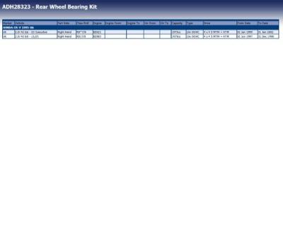 Wiellager ADH28323 Wiellager ADH28323