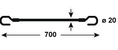 Connex Snelbinder Met Haken 18X700 2St - DY270656