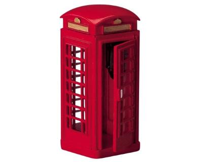 Lemax telephone booth kerstdorp accessoire 2004
