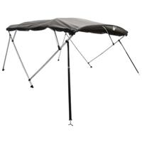 VidaXL Biminitop 4 bogen met mesh zijwanden 243x(200-213)x137 cm - thumbnail