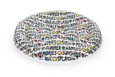 Bestway Rond Luchtbed Zomerteksten - 188 x 188 x 25 cm Bestway Rond Luchtbed Zomerteksten - 188 x 188 x 25 cm