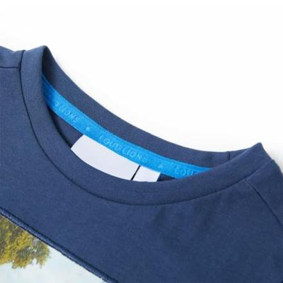 Kindershirt 140 donkerblauw Kindershirt 140 donkerblauw
