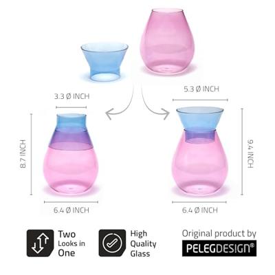 Peleg DesignTwotone Vaas - Roze Peleg DesignTwotone Vaas - Roze