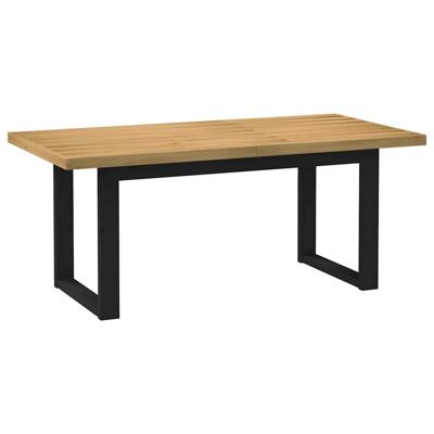 Eettafel NOAIN U-vormige poten 180x90x75 cm massief grenenhout