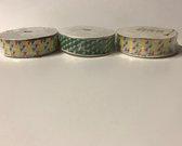 3 rollen Decortatielint - 2 kleuren