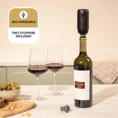Vacu Vin Elektrische Wine Saver Vacuümpomp + 2 Doppen