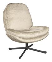 LABEL51 Draaifauteuil 'Noel' Elegance stof, kleur Beige - thumbnail