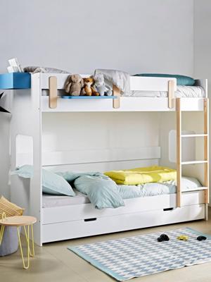 Kinderbedlade op wielen - COME wit