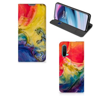 Bookcase OnePlus Nord CE 5G Watercolor Dark Bookcase OnePlus Nord CE 5G Watercolor Dark
