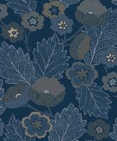 Decoprint Antibes Behang abstracte bloemen en bladeren - AN28273 - thumbnail