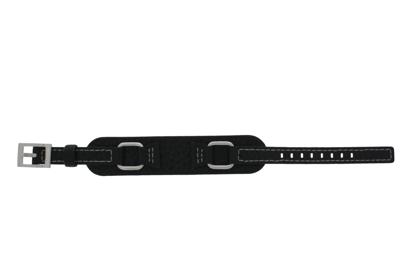 Horlogeband Fossil JR9718 Onderliggend Leder Zwart 14mm